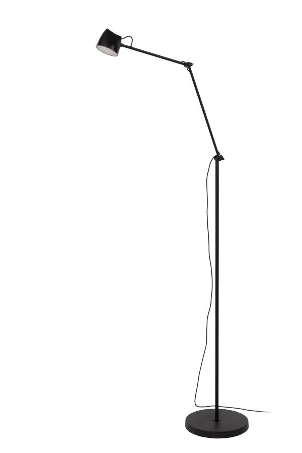 Lucide MILNE - Floor lamp - LED Dim. - 1x8W 2700K - Black - turned off